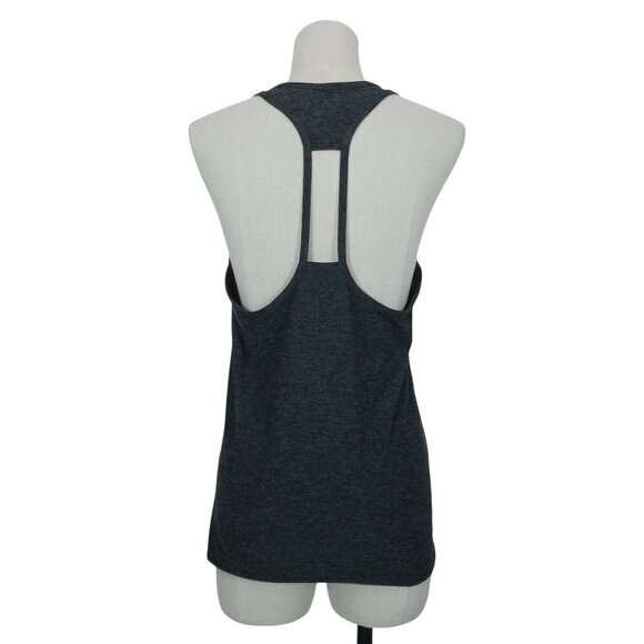 Beyond Yoga Spacedye Double Up Racer Tank Charcoal Black Sz Small - Picture 4 of 9